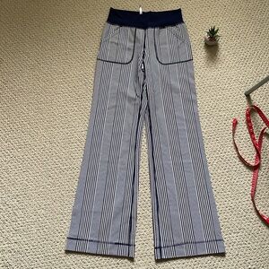 Lululemon be still deep navy and amica pinstripe pant